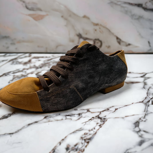 Aries Denim & Tan Casual Shoe
