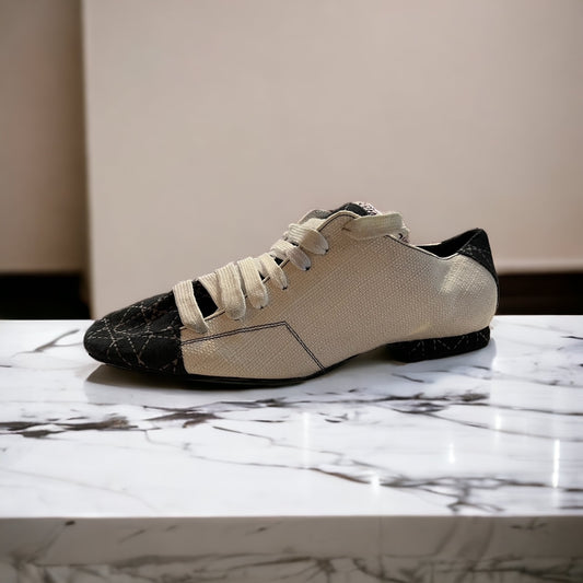 Aries White & Black Casual Shoe