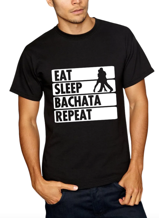 'Eat, Sleep, Bachata, Repeat' Unisex Tshirt